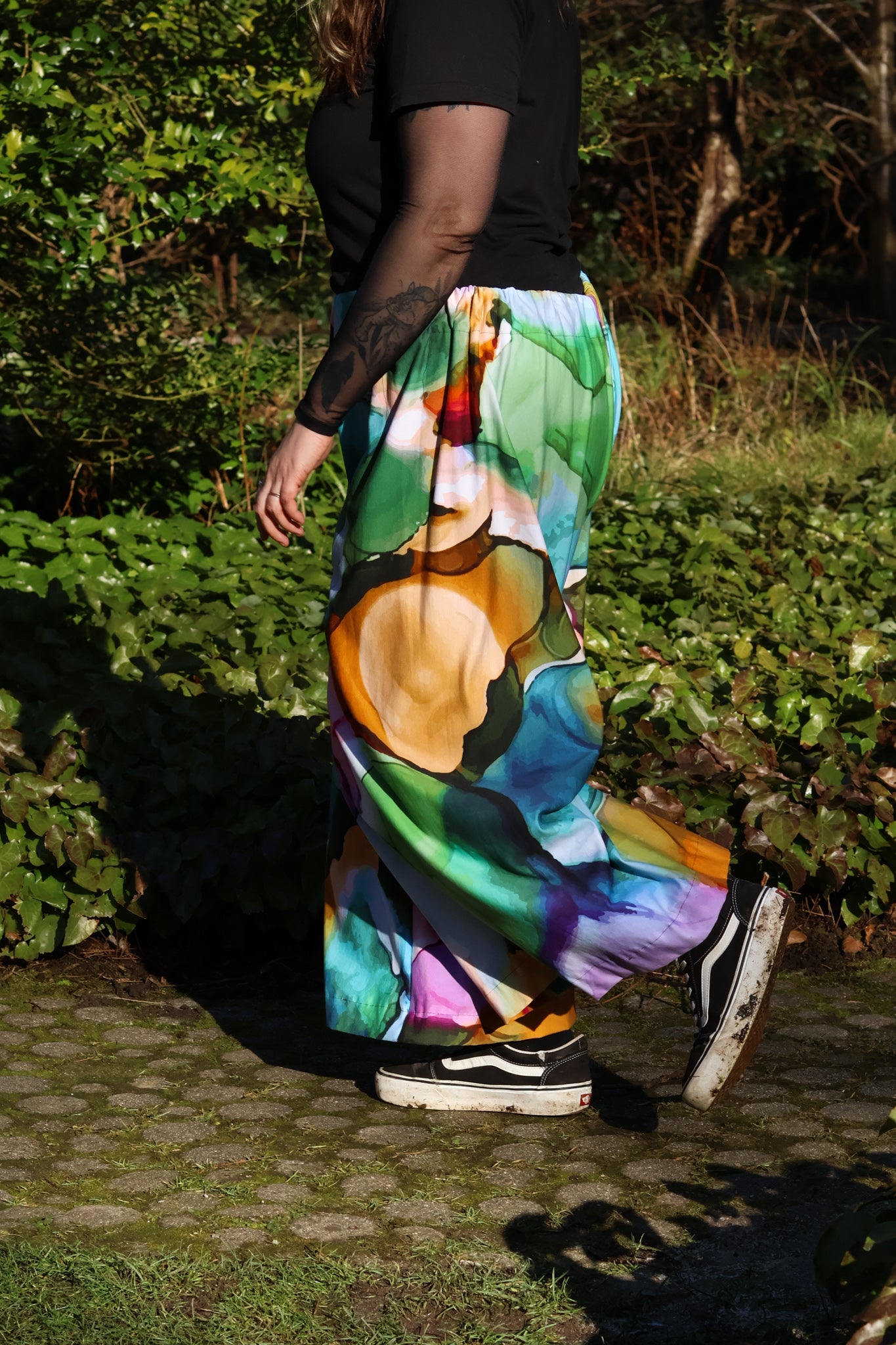 Bunte Weite Hose