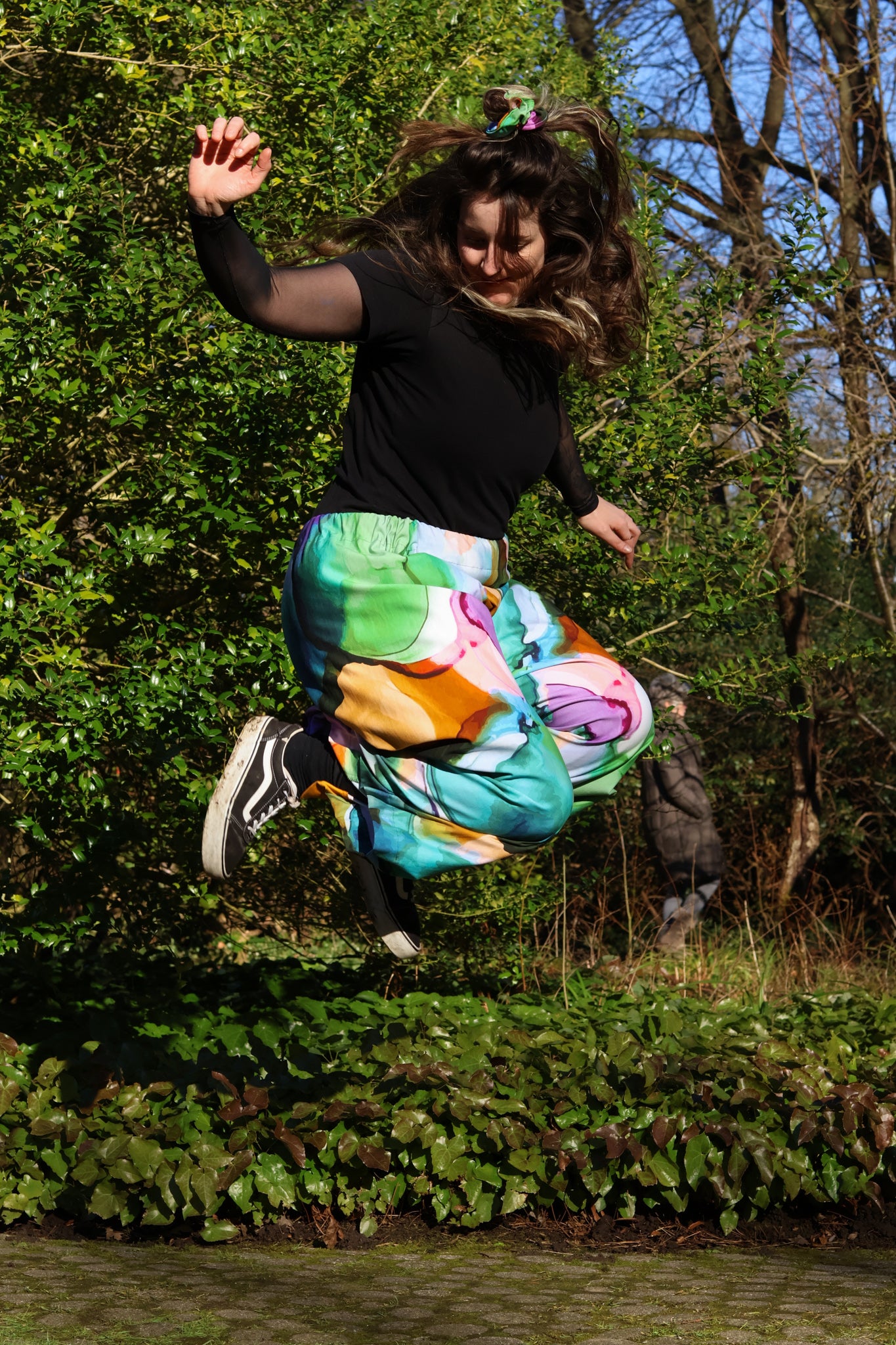 Bunte Weite Hose