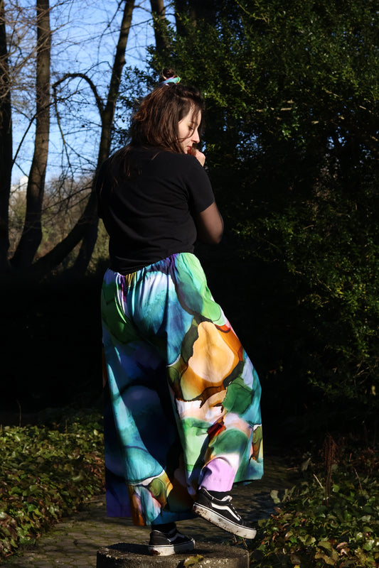 Bunte Weite Hose