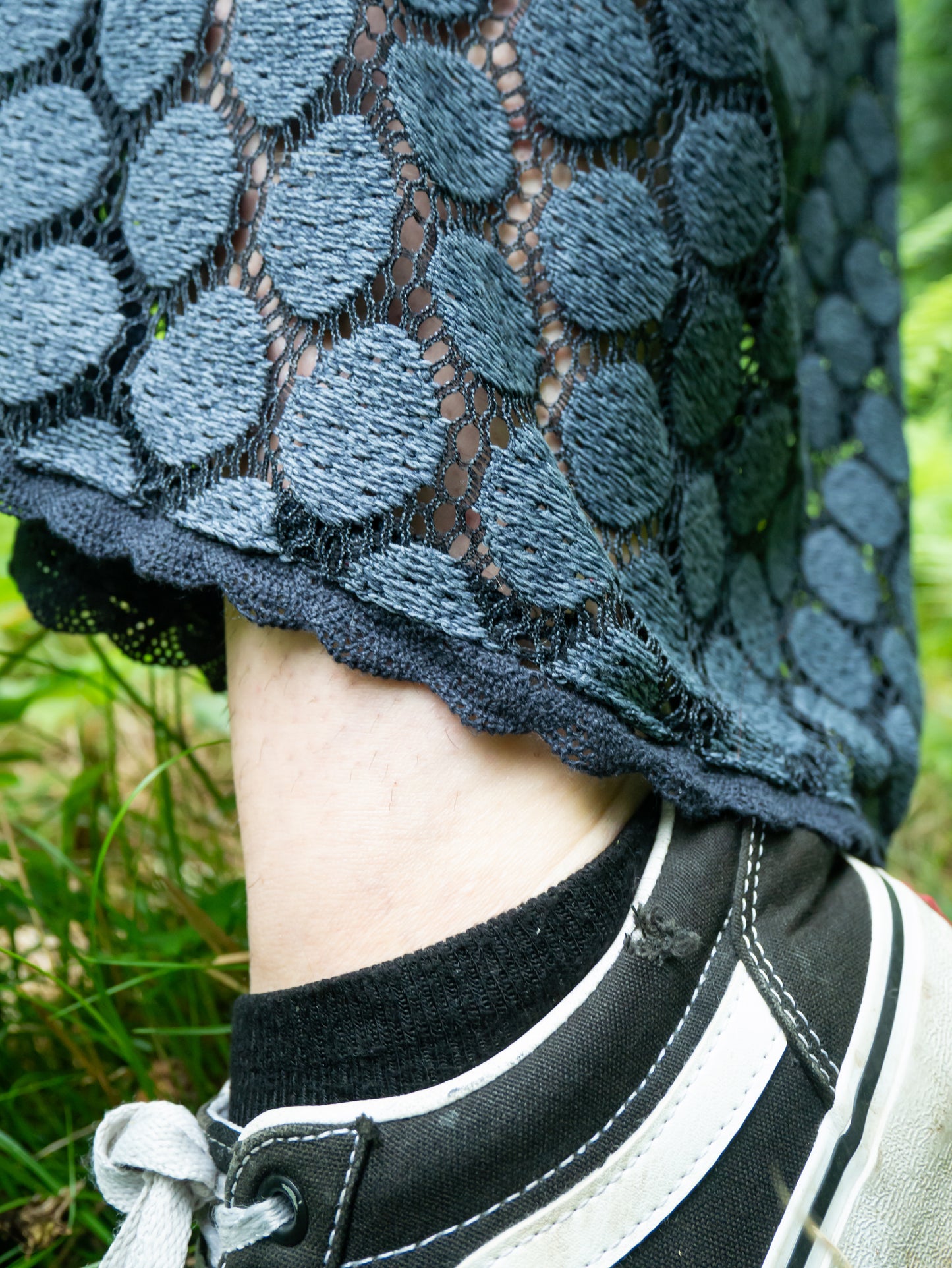 Blaues Spitzen Set